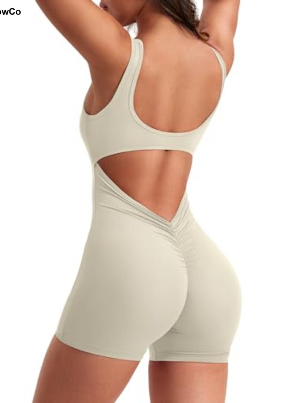 YEOREO CoreFlex One Piece Workout Jumpsuit Backless Yoga Romper Slim Fit